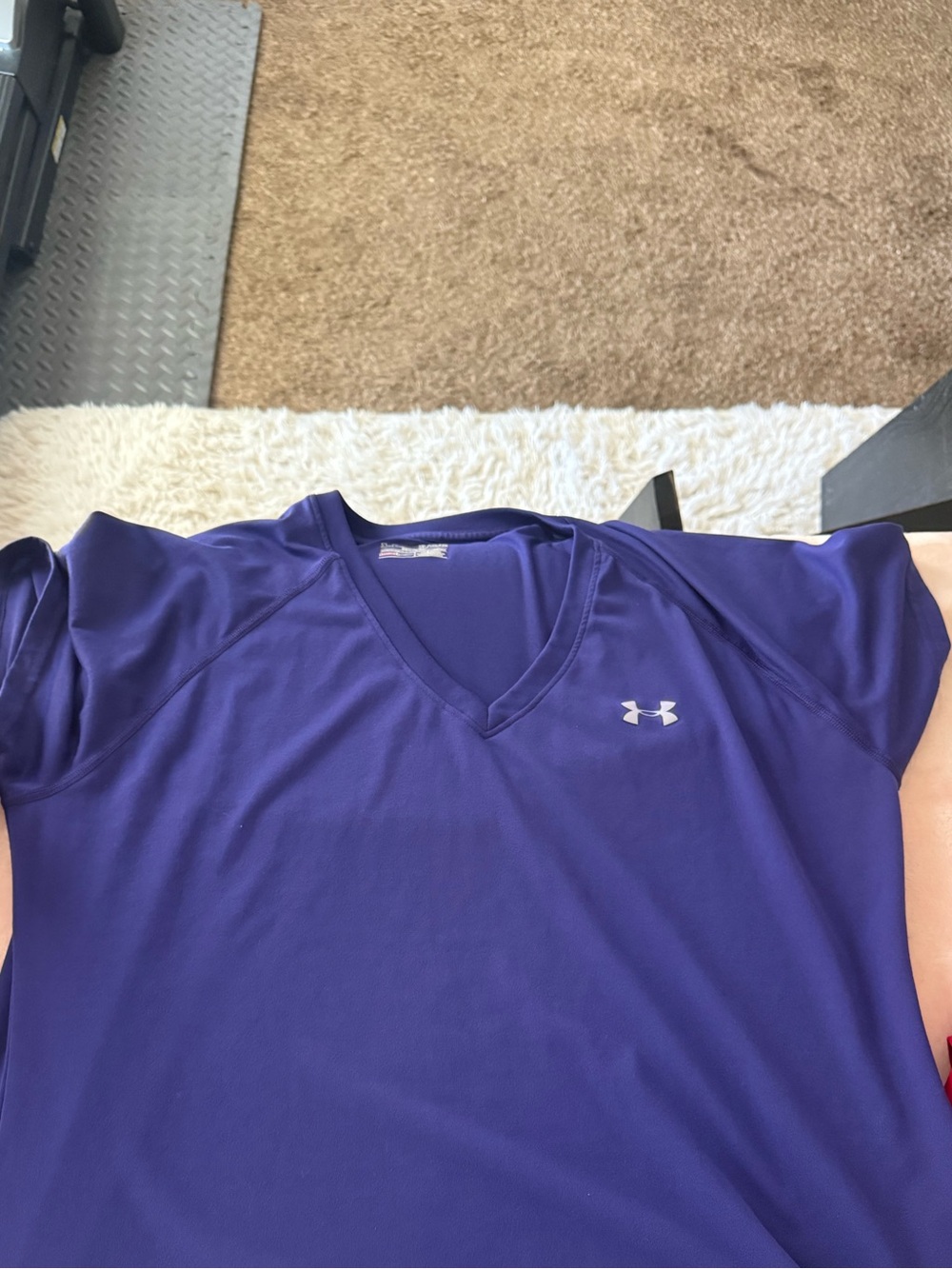 Under Armour Women’s Purple V-Neck Athletic Tee